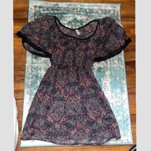 Paisley sheer dress